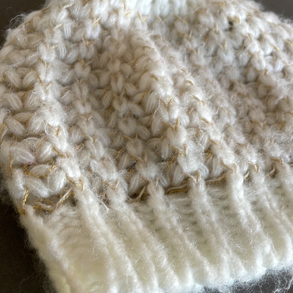 Cozy Cream Knit Beanie - Picture 2 of 7